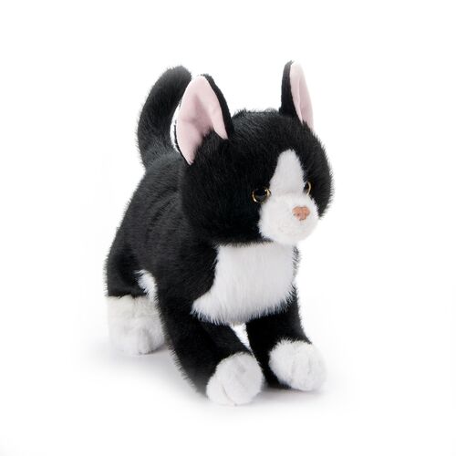 Zoologee Petz Black & White Cat Plush - 10"