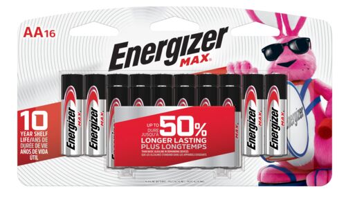 MAX AA Alkaline Battery - 16 Pack