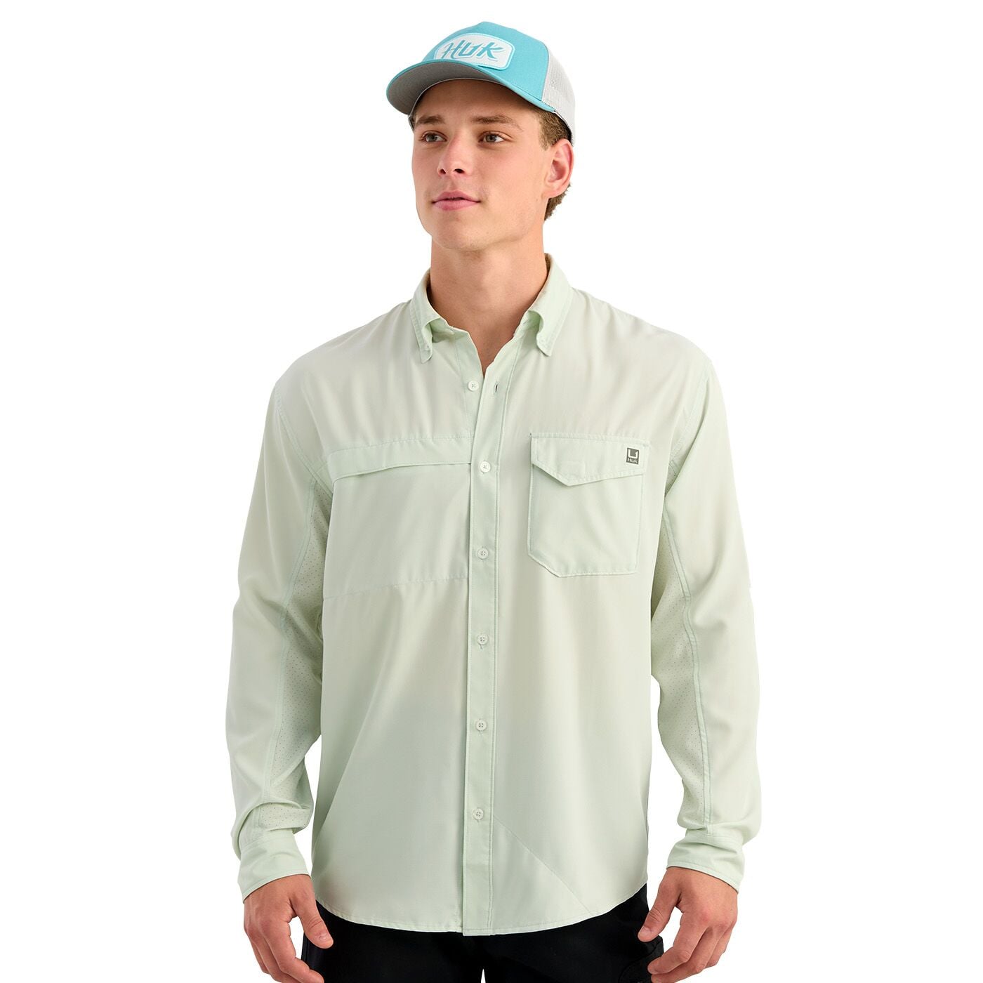 Men's Tide Point Long Sleeve Button-Down Performance Shirt