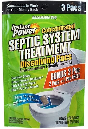 3 Count Septic System Treatment Dissolving Pacs
