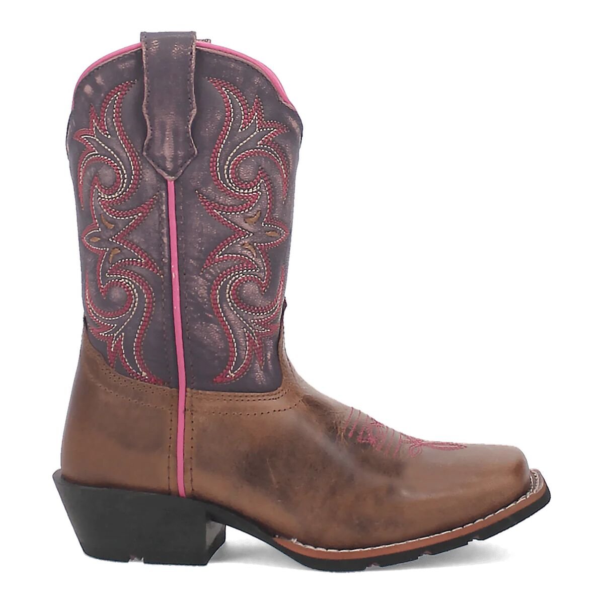 Kids' Majesty Square Toe Leather Western Boots
