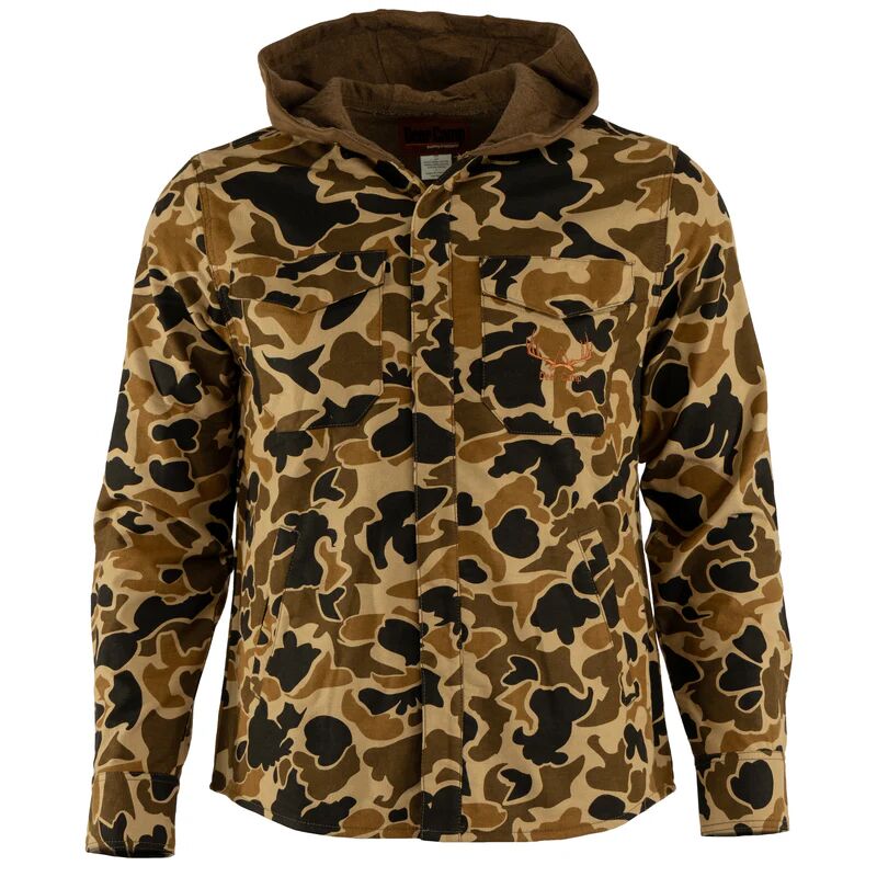 Deer Camp Hooded Shirt Jacket