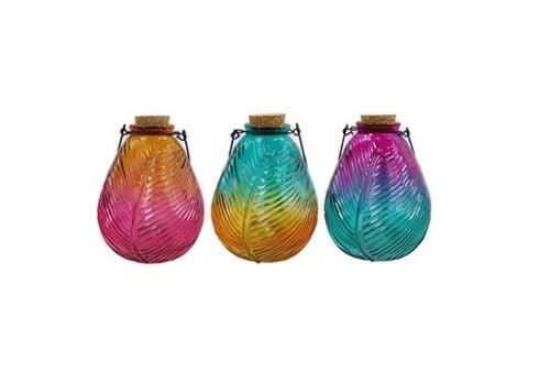 Colorful Ombre Leaf Glass Wasp Trap - Assorted
