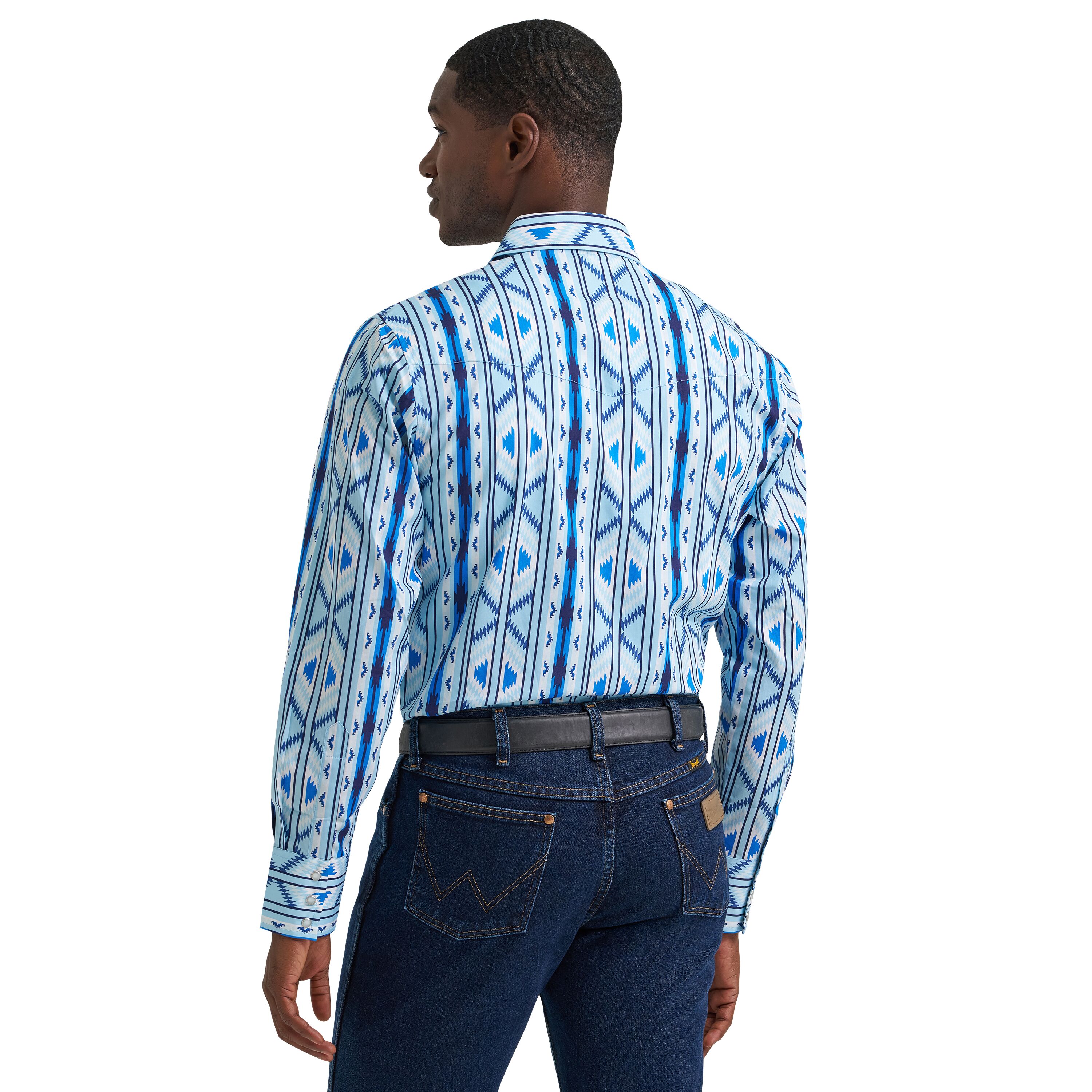 Men's Checotah Long Sleeve Western Snap Printed Shirt