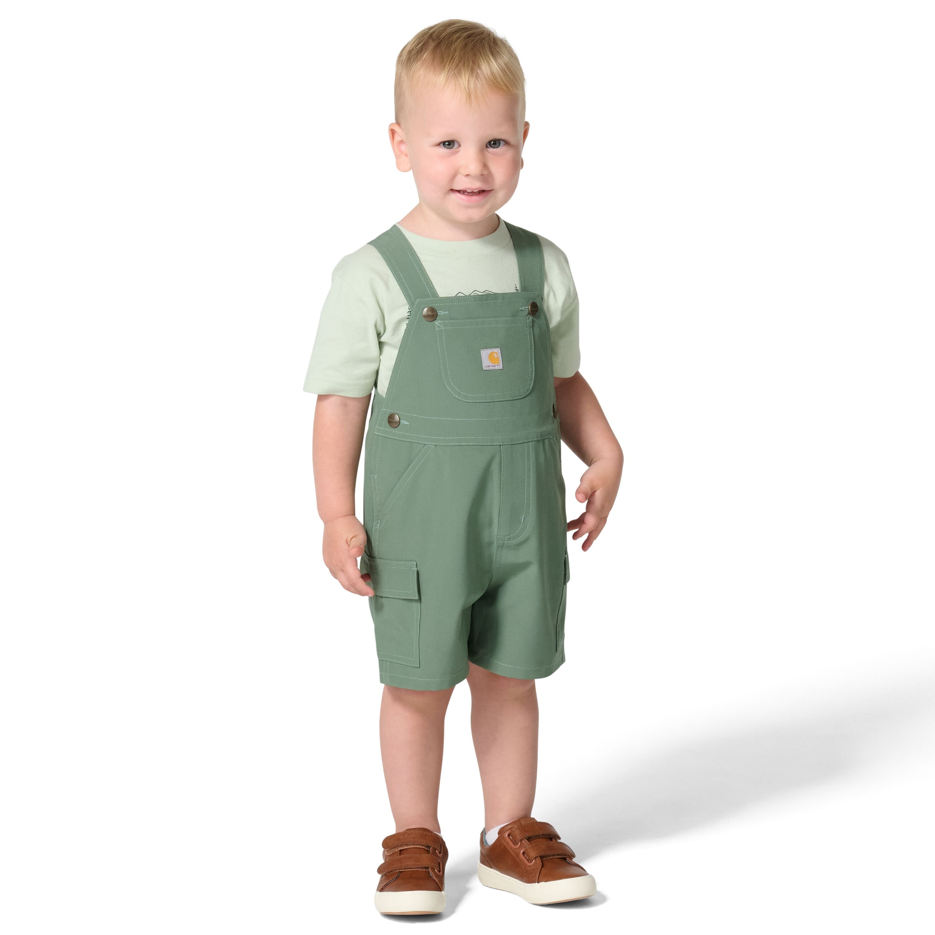 Carhartt Boys' 2-Piece Short Sleeve Bodysuit & Cargo Pocket