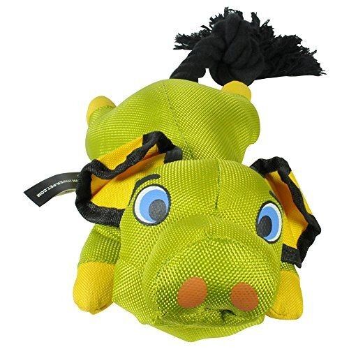 Flying Pig Dog Toy in Green