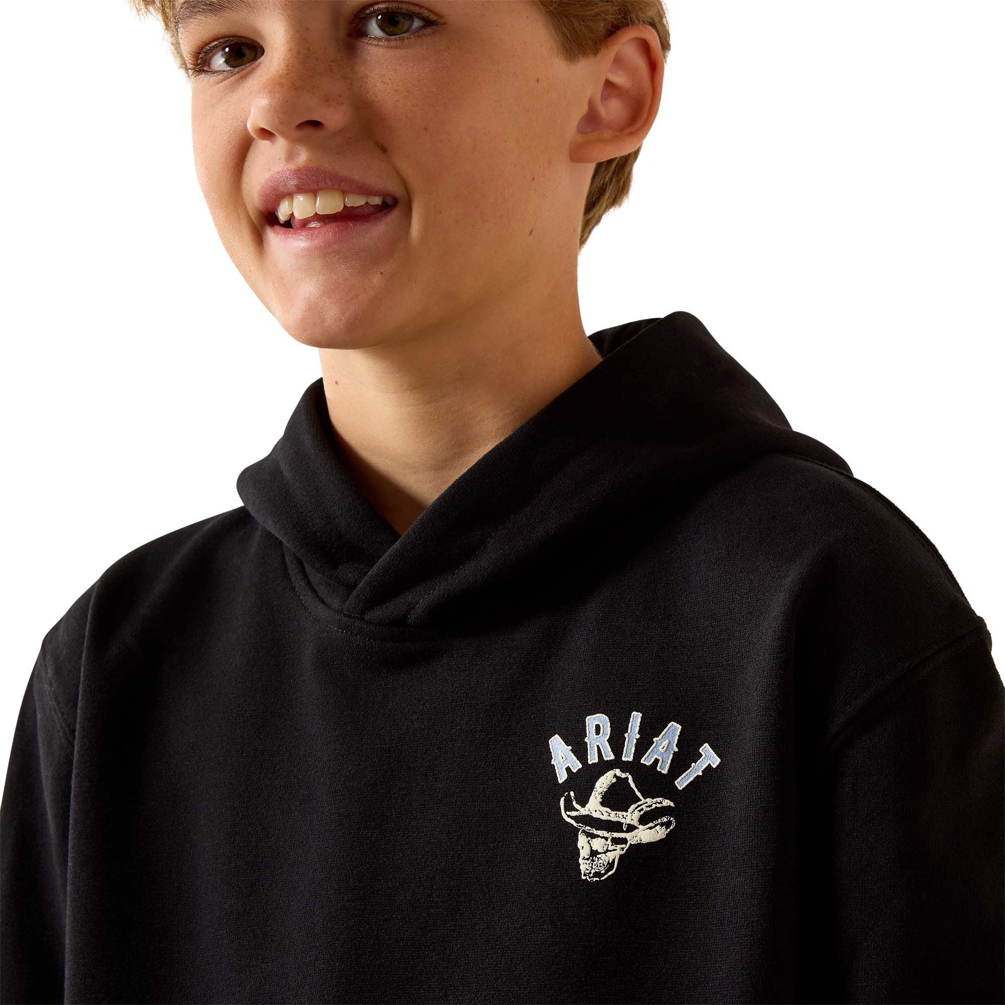 Boy's Stitched Skull Hoodie
