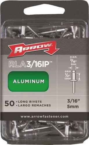 3/16 X 1/2" Long Aluminium Rivet