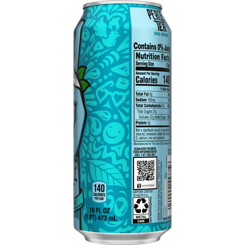Peace Tea Sno Berry - 16 oz Can
