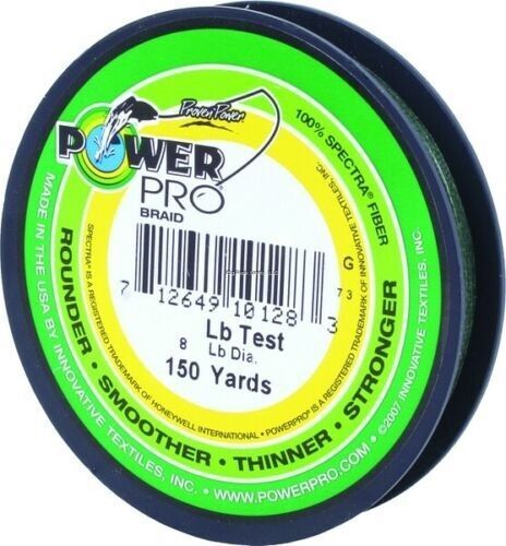 Braided Spectra Fiber Fishing Line in Moss Green