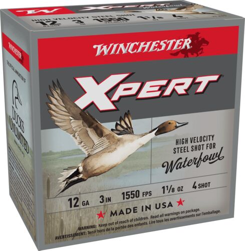 Xpert Waterfowl 12 Gauge 3" #4 Shotshells - 25 Rounds