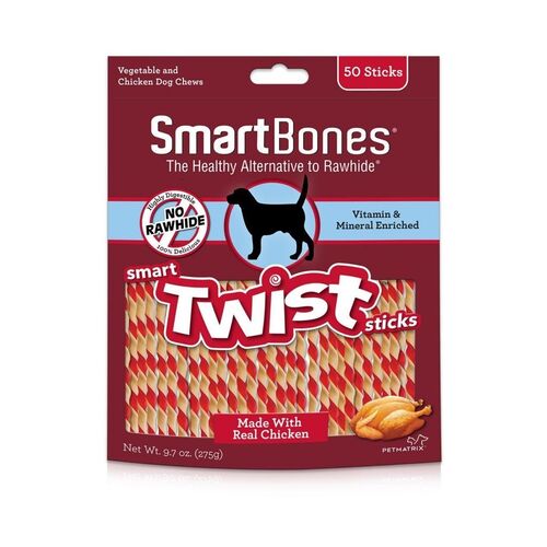 Chicken Smart Twist Sticks Chews - 50 ct.