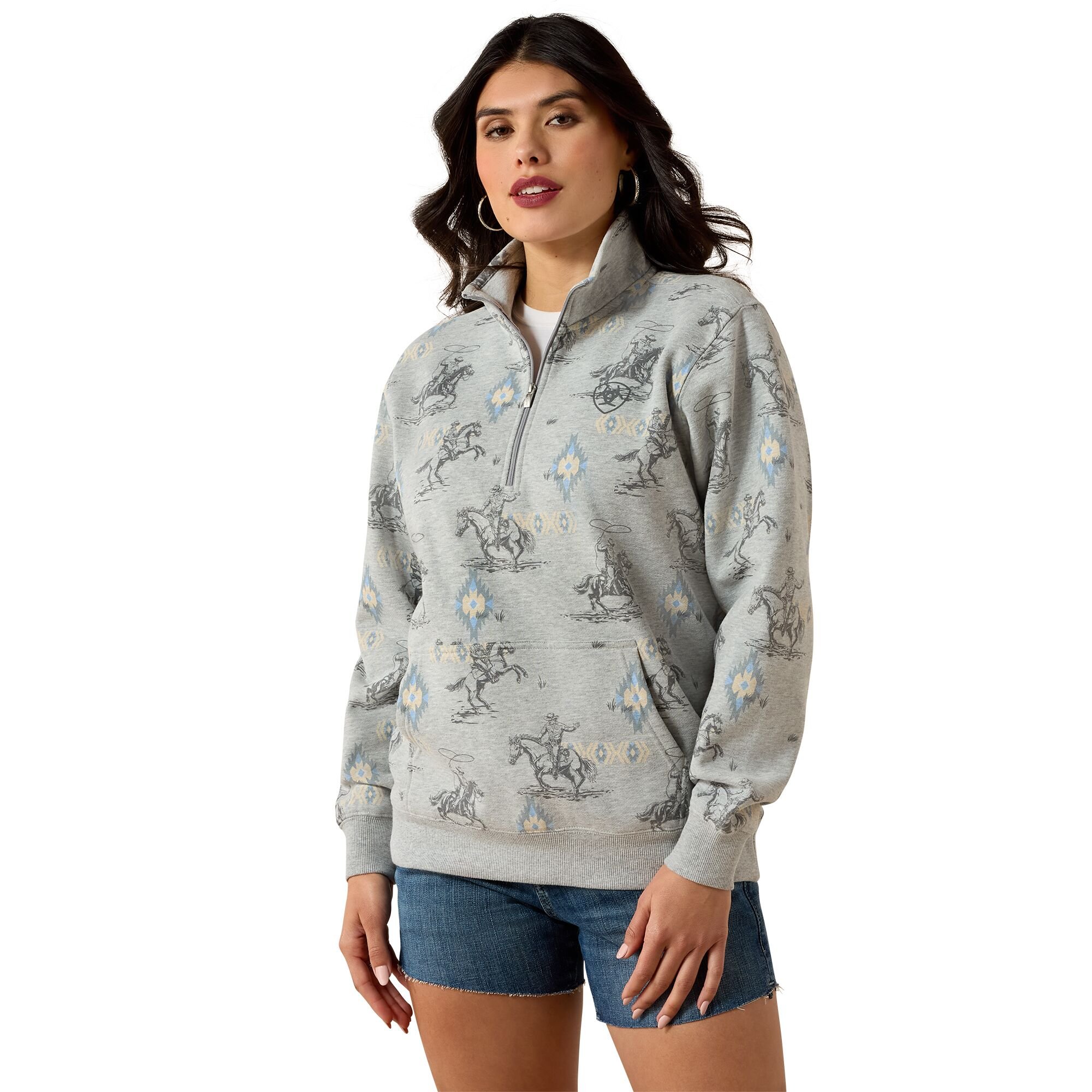 Women's Sapphire 1/2 Zip Sweatshirt