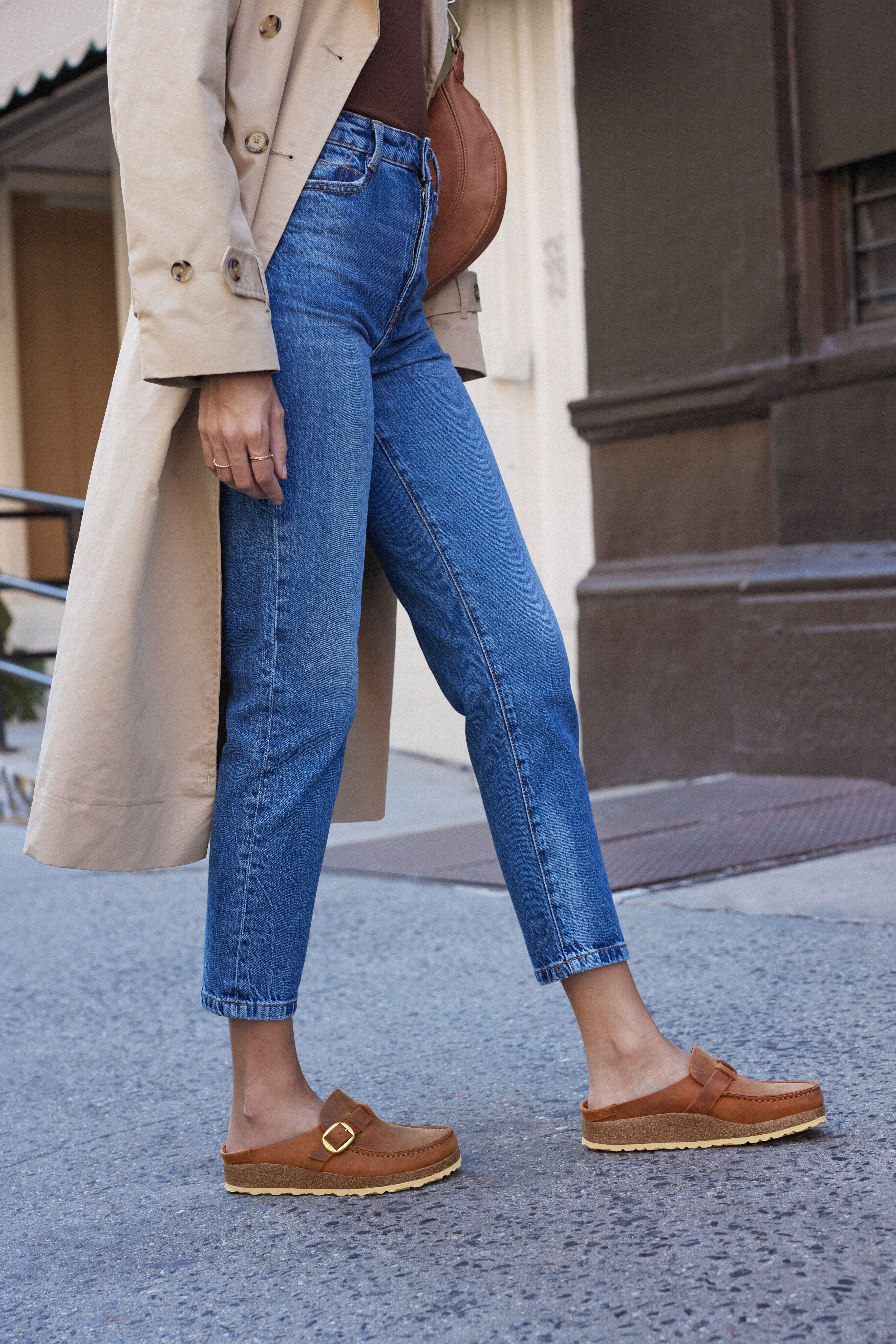 Women's Buckley Natural Oiled Leather Clogs