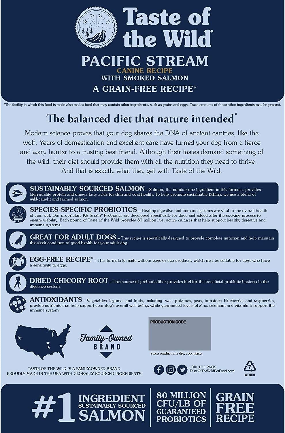 Pacific Stream Canine Formula Dog Food