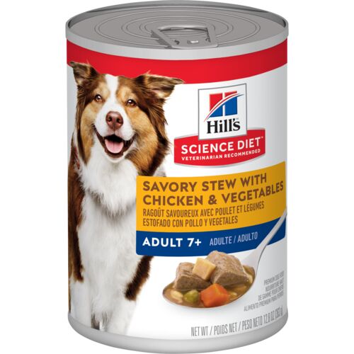 Adult 7+ Savory Stew with Chicken & Vegetables Canned Dog Food - 12.8 oz