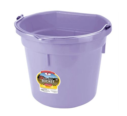 Little Giant 20 Quart Flat Back Plastic Bucket