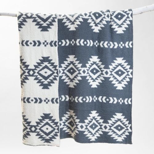 Stormy Southwest Stretchy Reversible Throw Blanket