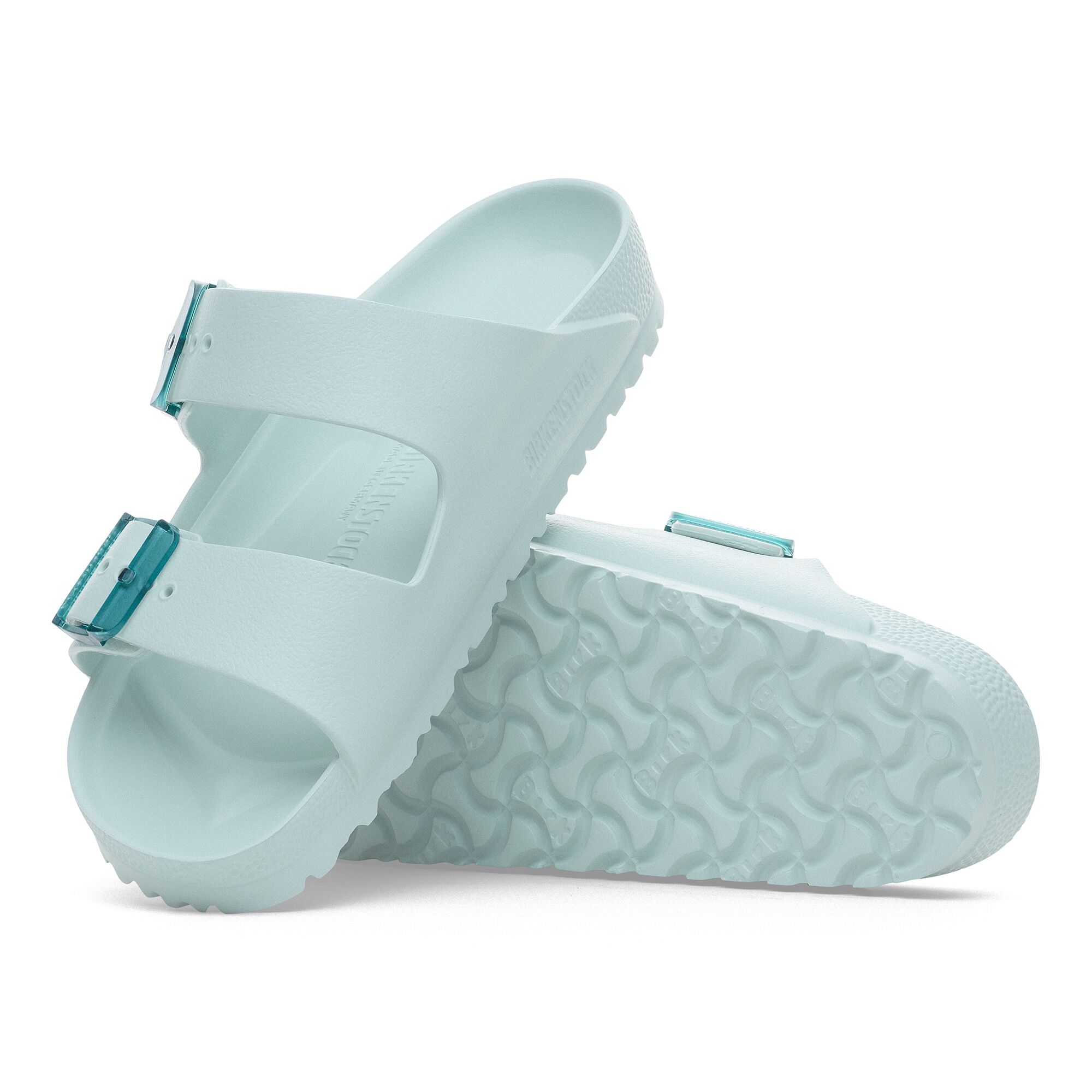 Birkenstock White EVA Arizona Essentials 
Two-Strap Slide Sandals Birkenstock Arizona EVA Slide Sandal (Men) - Eggshell – The  main image 3