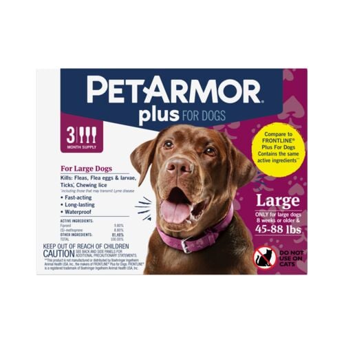 Petarmor Plus for Dog Treatment 45 to 88lbs