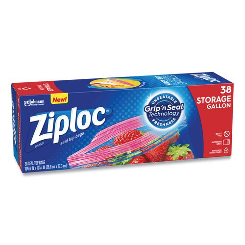 1 Gallon Size Storage Bags - 38 Count