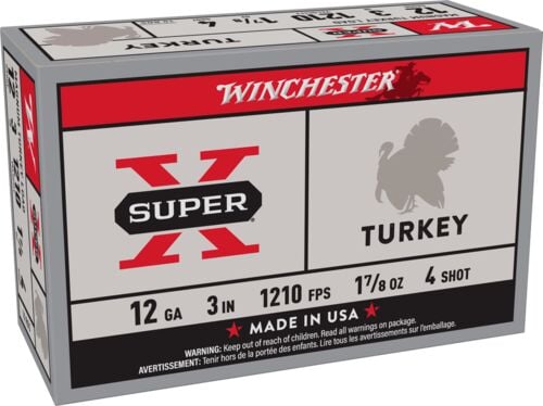Super-X Turkey 12 Gauge 3" #4 Shotshells - 10 Rounds