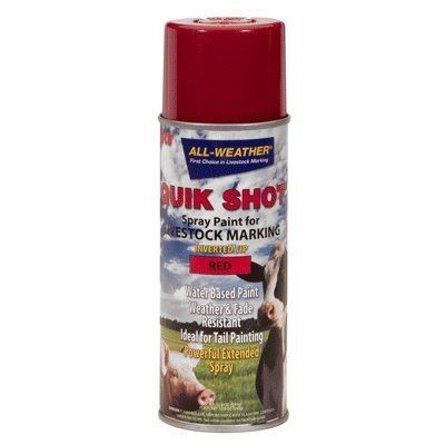 Quik Shot Livestock Marking in Red - 16 oz Spray