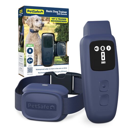 Basic Dog Trainer with Remote Waterproof Training Collar - 300 Foot Range