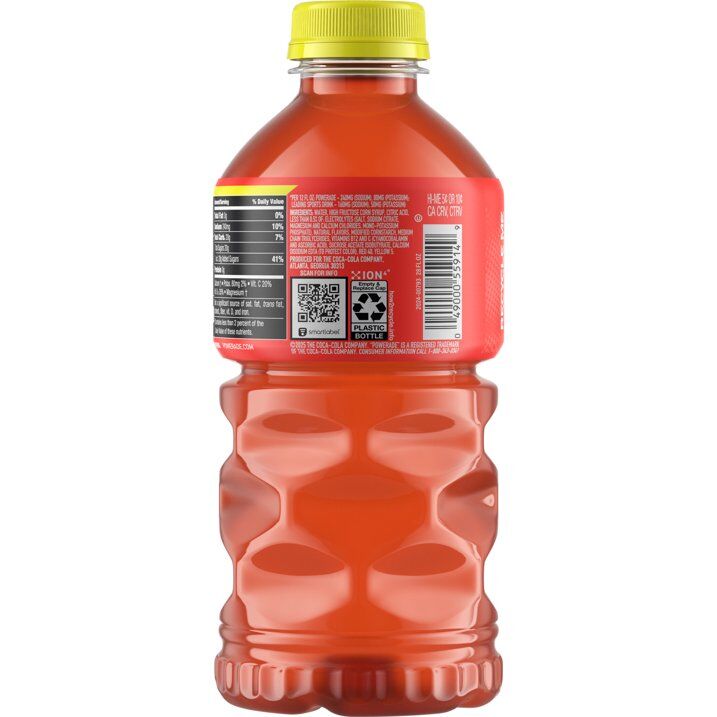 Powerade XTRA SOUR Peach Pucker Electrolyte Sports Drink - 28 oz