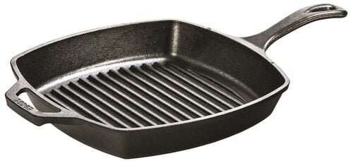 Cast Iron 10.5" Pre-Seasoned Square Grill Pan