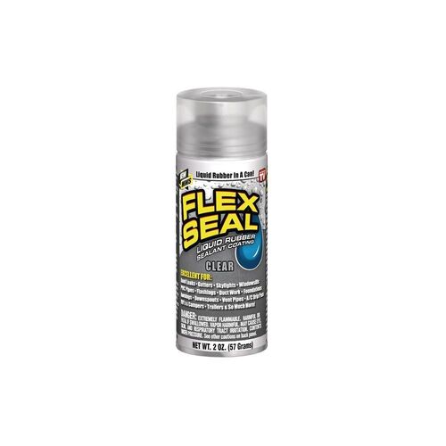 2.0 Oz Flex Seal Clear Mini Aerosol Rubber Sealant Coating