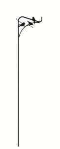84 Perching Birds Single Offset Sheperd's Hook - Set of 3