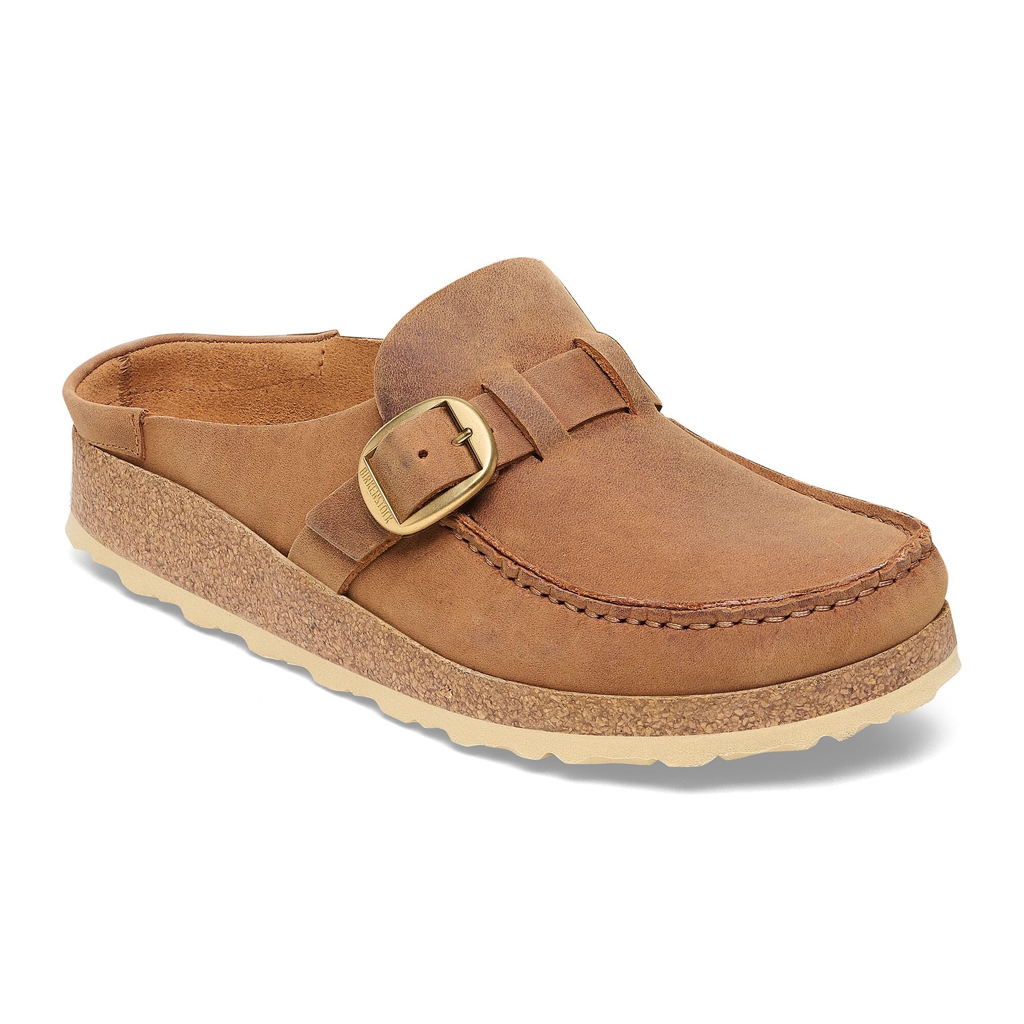Women's Buckley Natural Oiled Leather Clogs