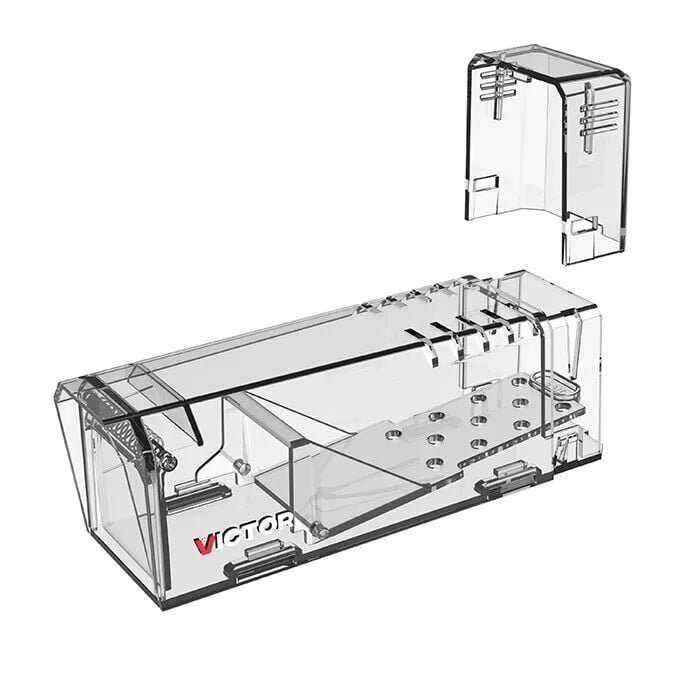 Victor Tin Cat Multi-catch Mouse Trap With Solid Lid