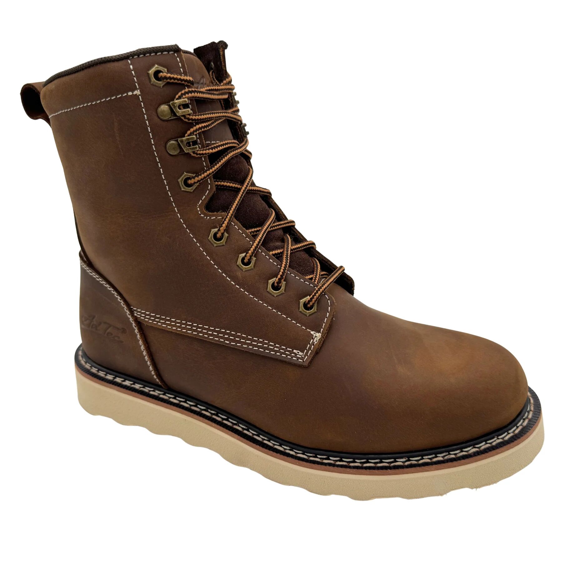 Men's 8" Crazy Horse Steel Toe Work Boots