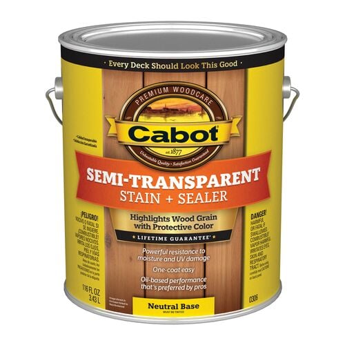 Semi-Transparent Stain + Sealer