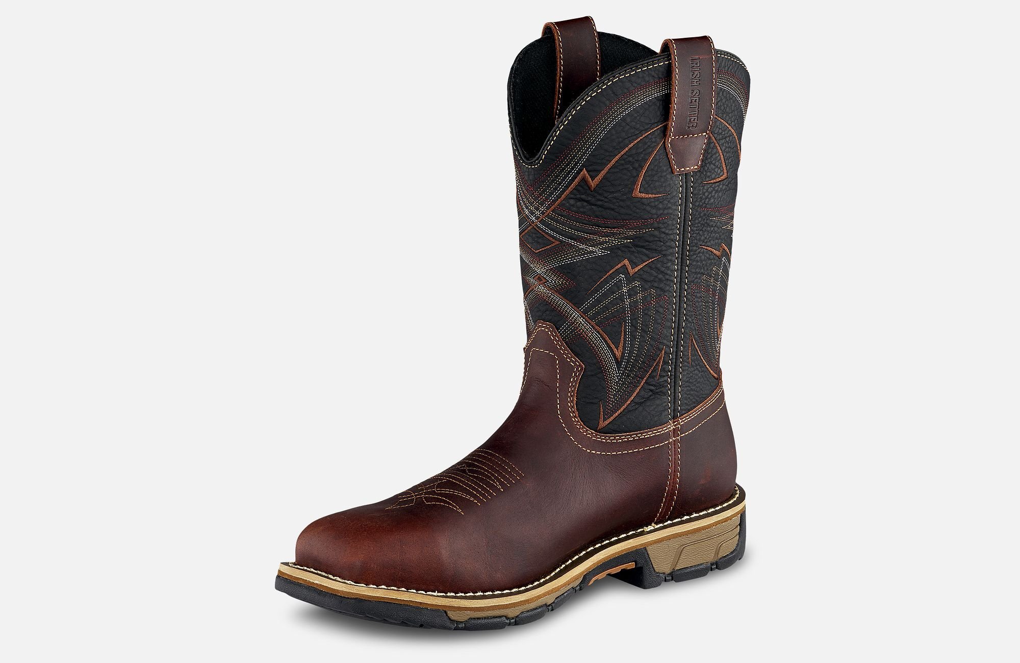 Men's 11" Marshall Waterproof Leather Safety Toe Pull-On Boots