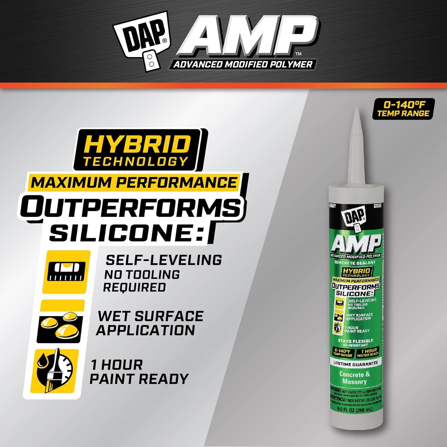 DAP AMP Advanced Modified Polymer Self-Leveling Concrete Sealant