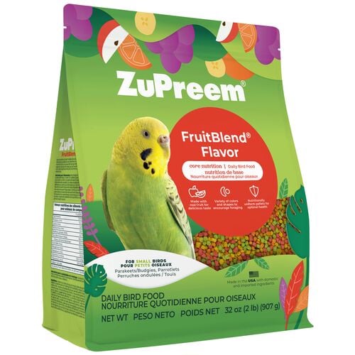 FruitBlend Flavor Core Nutrition Daily Bird Food for Small Birds - 2 Lb