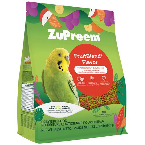 FruitBlend Flavor Core Nutrition Daily Bird Food for Small Birds - 2 Lb
