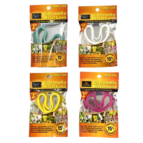 Citronella Adult Wristband - Assorted
