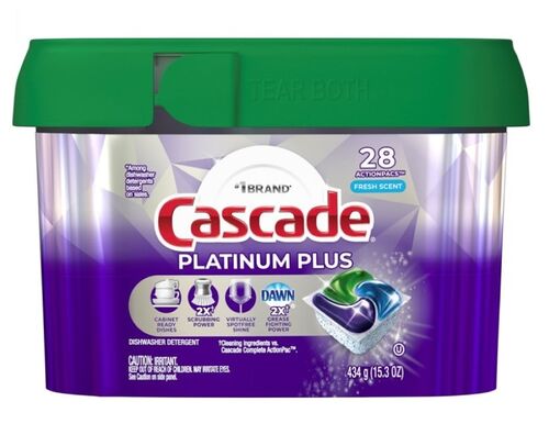 Platinum Plus Fresh Scent Pods Dishwasher Detergent - 28 Count