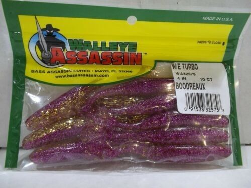 Walleye Assassin Turbo Shad - 4" - Boodreaux Walleye Assassin Turbo Shad - 4" - Boodreaux