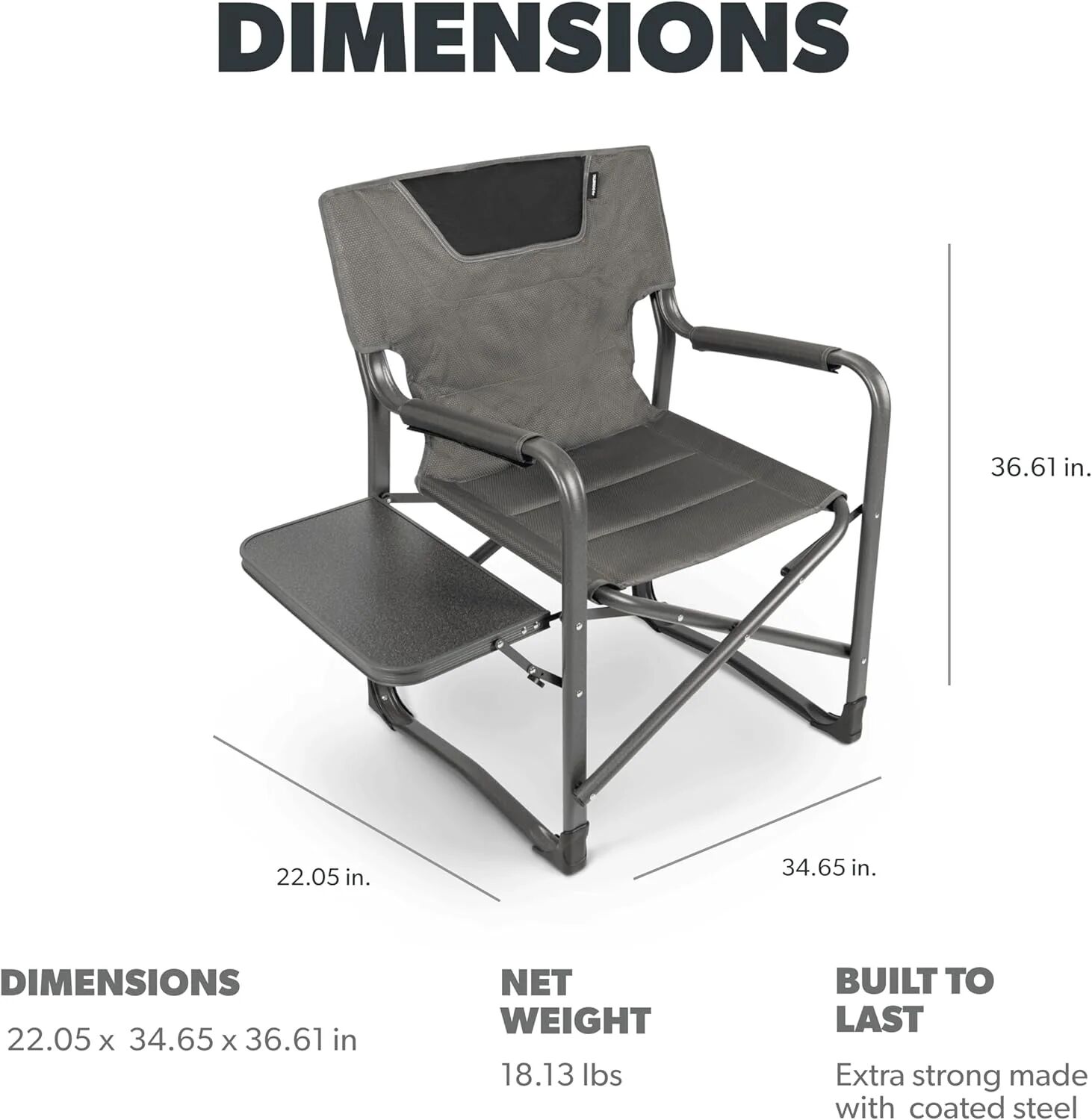 Dometic Forte 180 Folding Chair with Table