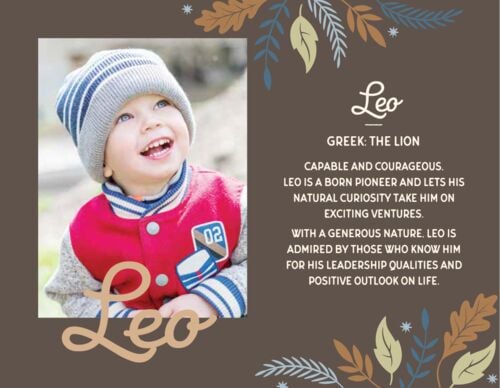 History & Heraldry Kids Picture Frame - Name L-Z