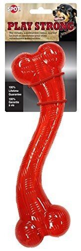 Pets Play Strong Virtually Indestructible Rubber S Bone Dog Toy - 12