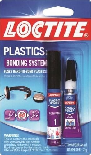 2 Grams 2-Part Plastic Bonder Gel Tube