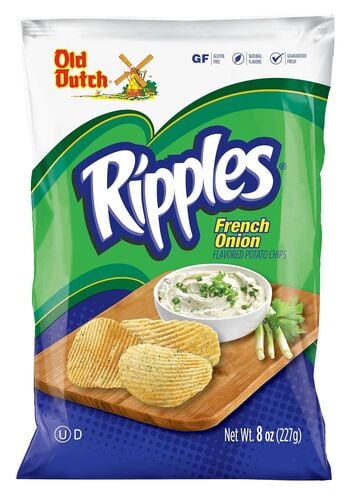 Ripples French Onion Potato Chips - 8 oz