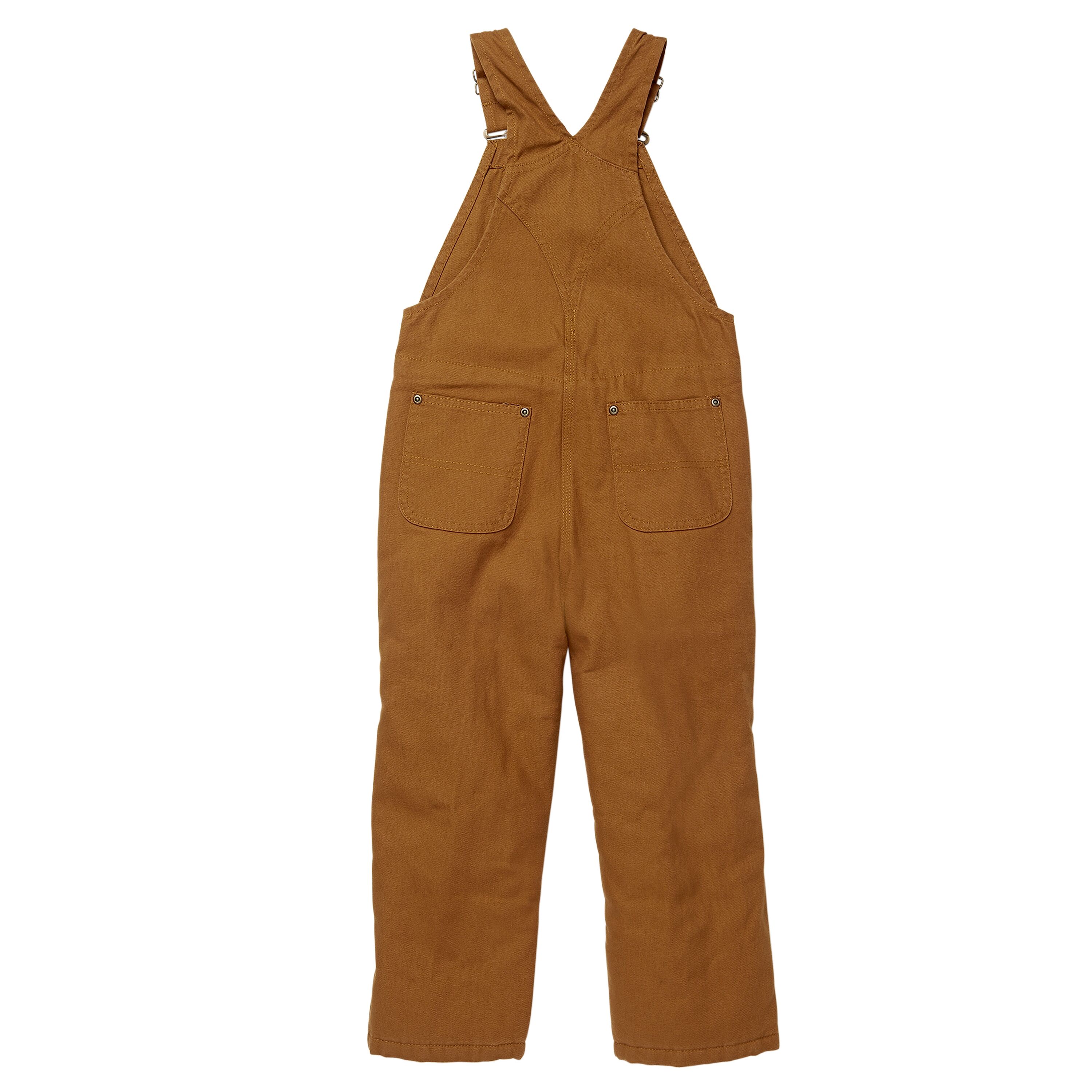 Youth Quilt-Lined Canvas Bib Overalls