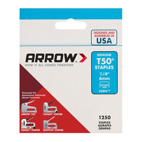 1/4" Heavy Duty Staples For T-50